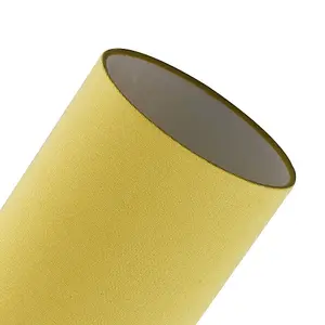 Contemporary and Stylish Mustard Ochre Linen Fabric Tall Cylindrical Lampshade