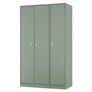 San Jose Ready assembled Contemporary Green Tall Triple Wardrobe (H)1960mm (W)1108mm (D)530mm