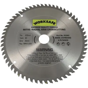 TCT Circular Saw Blade 250mm x 30mm 60tpu by Ufixt