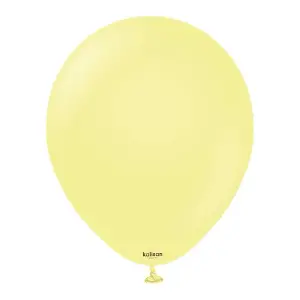 Kalisan Macaron Latex Balloon (Pack of 100) Yellow (One Size)