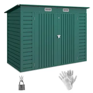 Garden Storage Shed Green