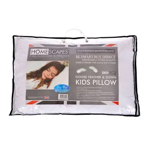 Homescapes Kids Goose Feather & Down 40 x 60 cm Toddler Pillow