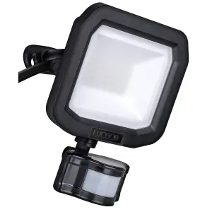 Luceco Black Smart PIR Floodlight