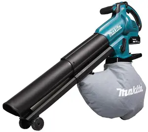 Makita DUB187F002 18V LXT Brushless Cordless Garden Leaf Blower Vacuum + 3ah