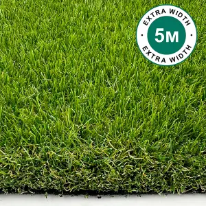 GLENEAGLES 35mm ARTIFICIAL GRASS - 5M X 2.25M - Natural and Realistic Looking Fake Astro Lawn Turf