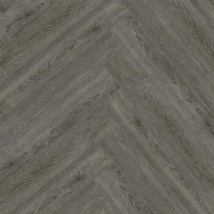 Royal Click Pro Herringbone - Thunderstorm Grey LVT Luxury Vinyl Flooring 1.93m²/pack