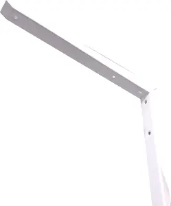 EAI Strong Shelf Bracket Mitre Reinforced Hi-Load Pattern - 250 x 250mm - White - Pack of 2