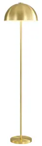 GoodHome Songor Modern Matt Brushed Brass LED Floor lamp