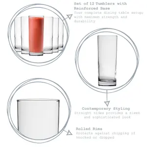 Argon Tableware Classic Highball Glasses - 360ml - Pack of 12