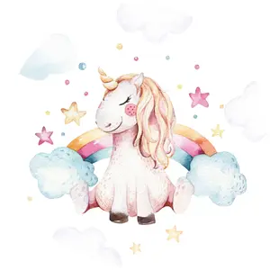 Unicorn Dreams Mural - 144x144cm - 5573-R