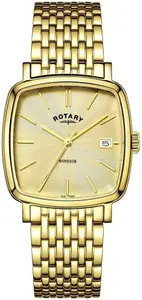 Rotary Men's Windsor Gold-Plated Bracelet Watch