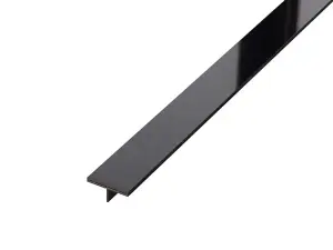 ILCOM decorative profile Ts 15mm x 2440mm x 0.6mm Black Polished Stainless Steel