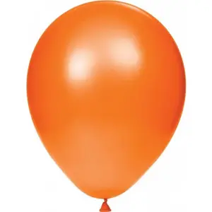 Globos Latex Balloons (Pack of 100) Neon Orange (One Size)