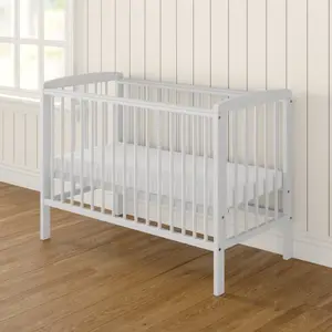 Sydney Cot with Mattress White