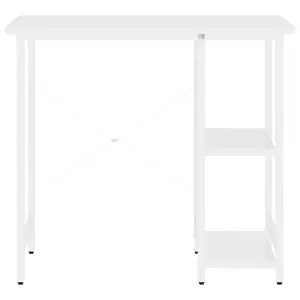 Berkfield Computer Desk White 80x40x72 cm MDF and Metal