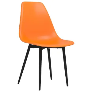 Berkfield Dining Chairs 2 pcs Orange PP