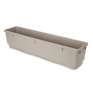 Verve Florus Taupe Plastic Bell Rectangular Trough (H)20cm (W)20cm