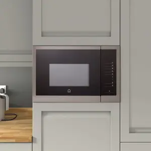 GoodHome Bamia GHMO25UK 25L Built-in Microwave - Brushed black