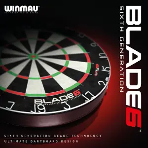 Winmau Blade 6 Professional Bristle Dartboard - Official Tournament Specification