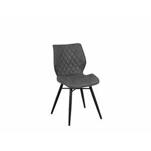 Mahaffie Upholstered Dining Chair (Set of 2) Grey