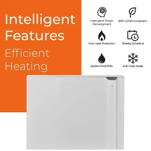 Radialight Klima Dual Therm Wifi Electric Panel Heater, Wall Mounted, 1500W, Anthracite