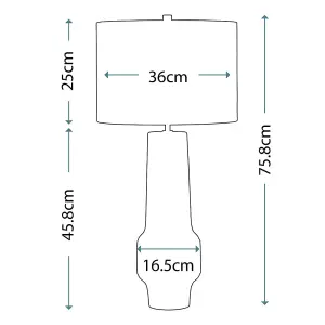 Elstead Muswell 1 Light Table Lamp Ceramic, E27