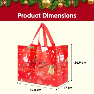 Pack of 12 Christmas Gift Bags - 4 Designs