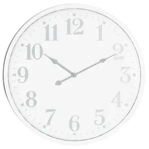 Hill Interiors Aubrey Wall Clock White (49cm x 4cm x 49cm)