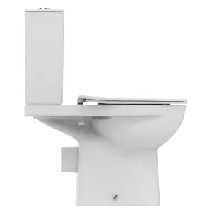 Ideal Standard Tirso White Close-coupled Round Toilet set with Soft close seat & Close coupled cistern