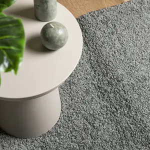 Shaggy Rug PAMPLONA High Pile Modern Green 60x110 cm