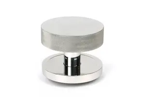 From The Anvil Polished Marine SS (316) Brompton Centre Door Knob (Plain)