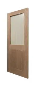 Cottage Oak Glazed 1 Lite 1 Panel 1981 x 838mm