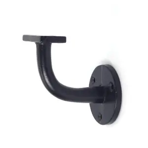 Oakcrafts - Cast Iron Handrail Bracket (Satin Black)