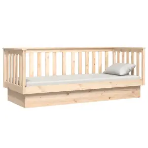 Berkfield Day Bed 90x190 cm Solid Wood Pine