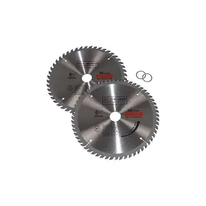 Circular Saw Blades 160mm x 20mm TCT Tungsten Carbide Teeth 48 and 60 Tooth Twin Pack by Ufixt