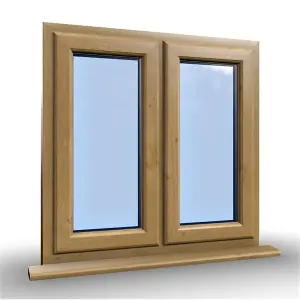 1145mm (W) x 1245mm (H) Wooden Stormproof Window - 2 Opening Windows (Left & Right) - Toughened Safety Glass