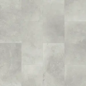 Grey Modern Concrete Effect Anti-Slip Vinyl Flooring For Kitchen, Bathroom, 2.6mm Thick Vinyl Sheet-2m(6'6") X 3m(9'9")-6m²