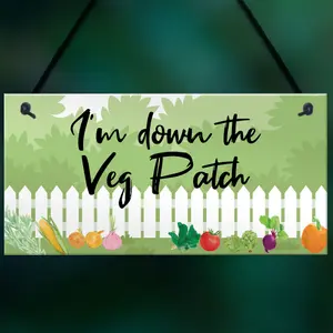 Red Ocean Garden Signs And Plaques Vegetable Patch Sign Shed Sign Summer House Plaque Home Decor Gifts For Him Gifts For Her