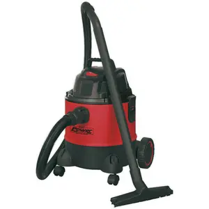 1250W Wet & Dry Vacuum Cleaner - 20L Drum Capacity - 4m Cable & 3 Pin UK Plug