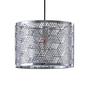 Innoteck Geometric Light Shade - Chrome Metal