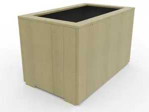 WoodyBloom3 wooden planter, 800x500x500