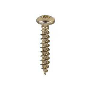 TIMCO Classic Multi-Purpose Pan Head Gold Woodscrews - 3.5 x 20 (200pcs)