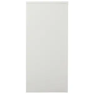 Berkfield Sliding Door Cabinet Light Grey 90x40x90 cm Steel