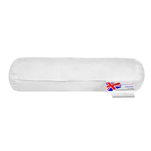 Homescapes Duck Feather Bolster Cushion - Luxury Filler and Inserts for Comfort 30 x 9 cm (12 x 3.5")