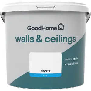 GoodHome Walls & ceilings Alberta Matt Emulsion paint, 5L