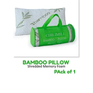 Bamboo Pillow Shredded Memory Foam Anti Bacterial Orthopedic Head Neck Back Support Bamboo Pillow