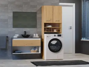 Pola DK Washing Machine Surround Cabinet Artisan Oak