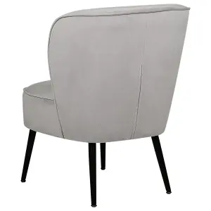 Armchair VOSS Velvet Light Grey