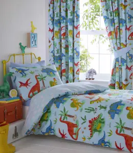 Dinosaurs Double Duvet Cover and Pillowcases