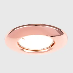 ValueLights Downlight Fixed Copper Ceiling Light Fitting 10 Pack